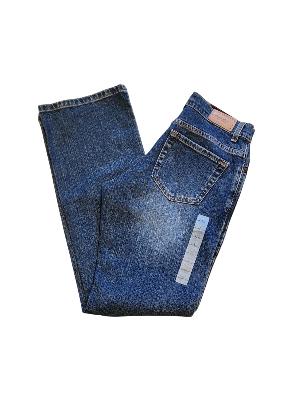 NWT Eddie Bauer 2R Midrise Western Blue Bootcut Classic Fit Y2K Denim Jeans
